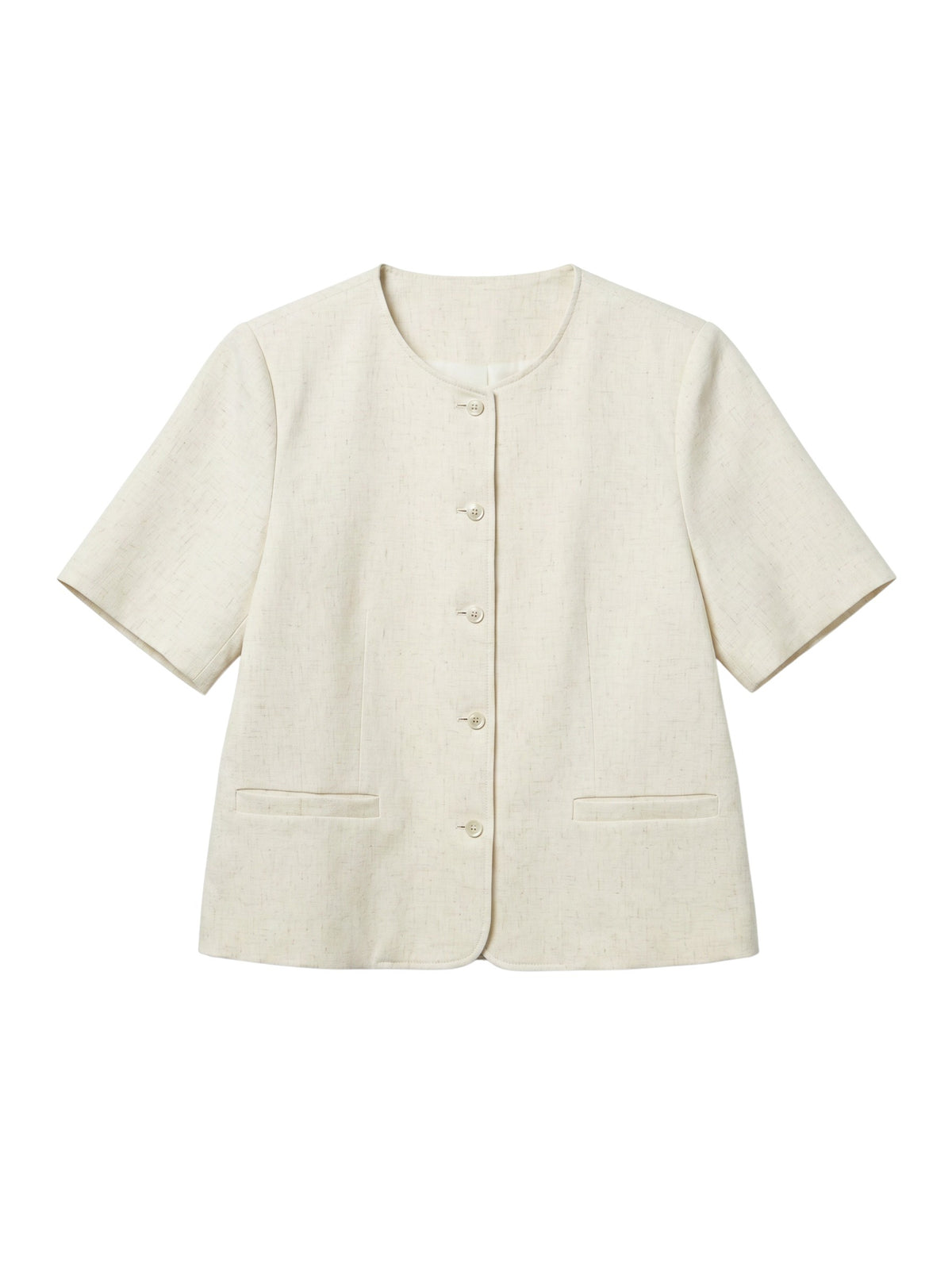Samcheong Pearl-Trim Cropped Jacket