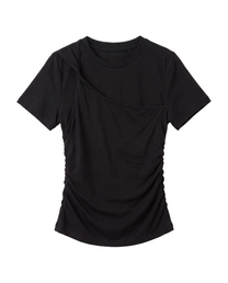 Omotesando Asymmetric Overlay Tee