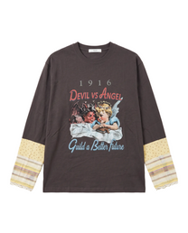 Daqing Graphic Patchwork Long-Sleeve