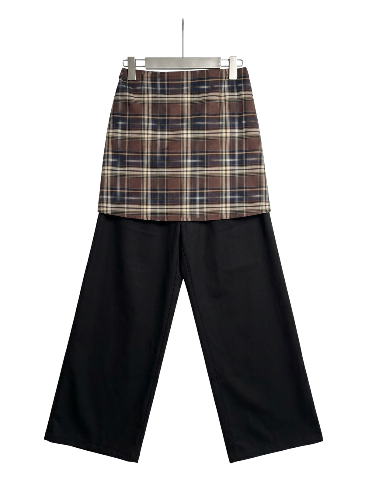 Insadong Plaid Overskirt Pants