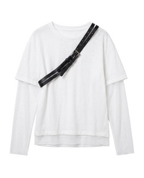 Songshan Belted Double-Sleeve Layered Tee