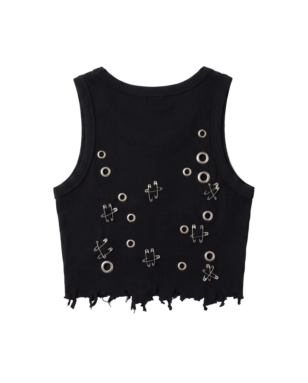 Hongdae Distressed Safety Pin Tank