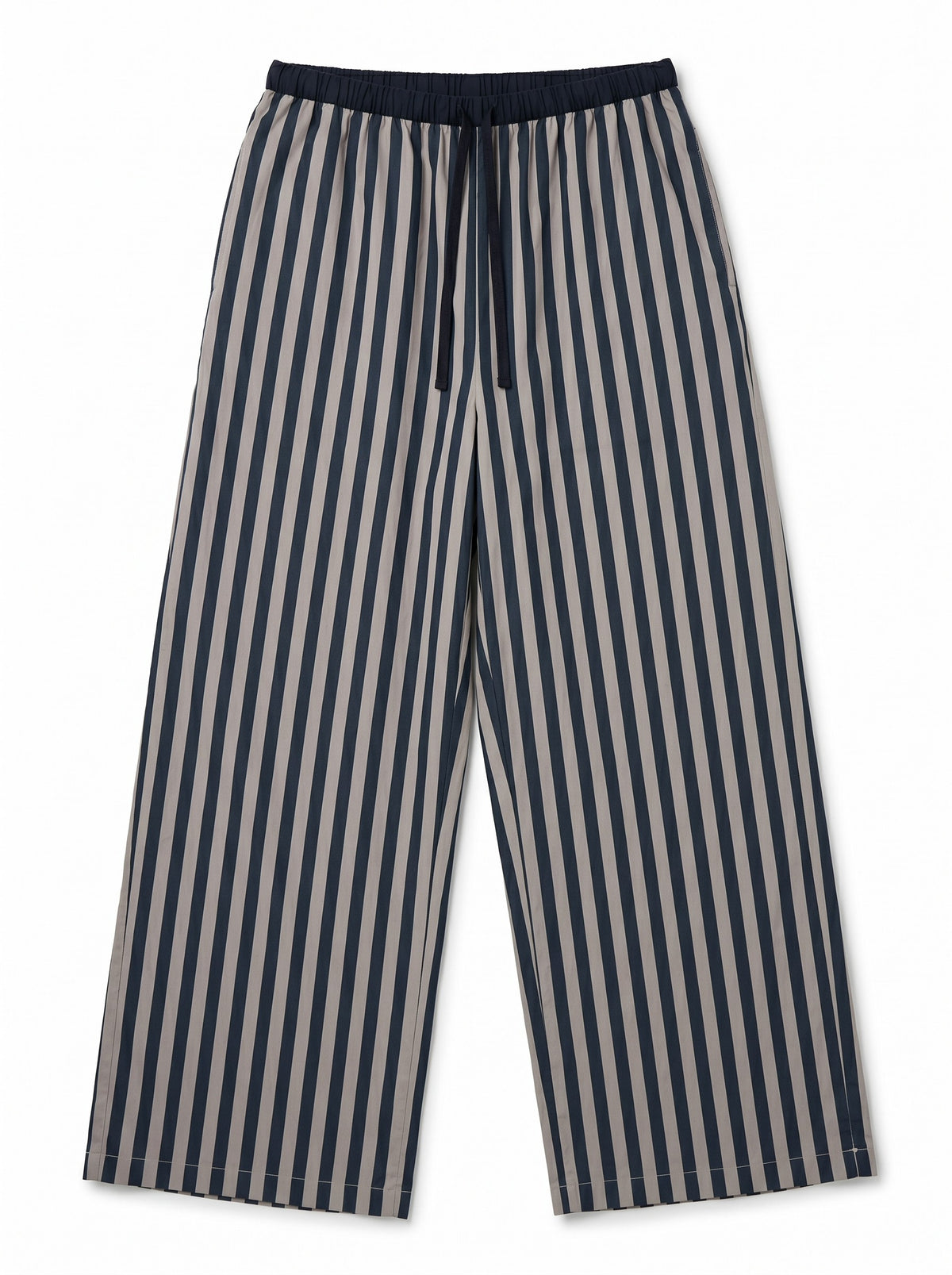 Satin Pinstripe Fluid Trousers