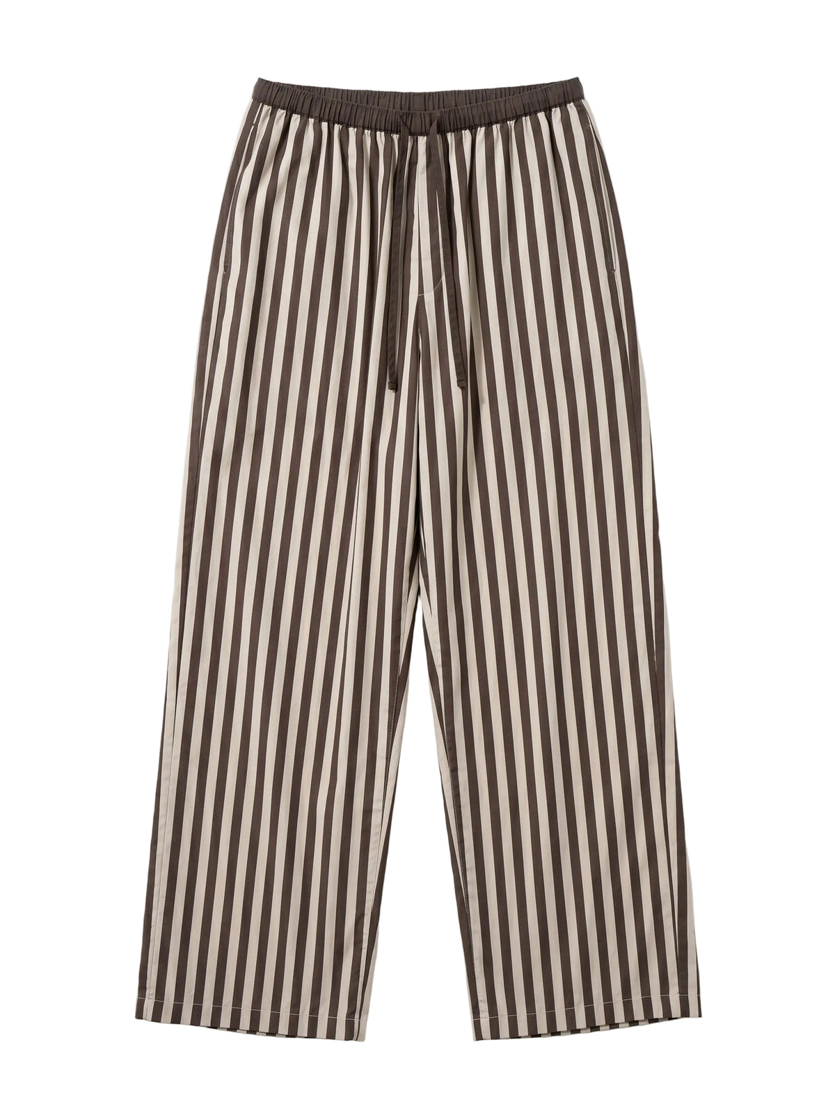 Satin Pinstripe Fluid Trousers