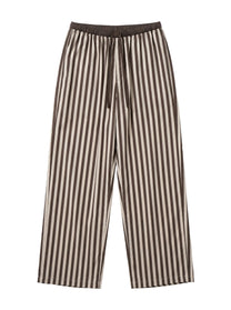 Satin Pinstripe Fluid Trousers