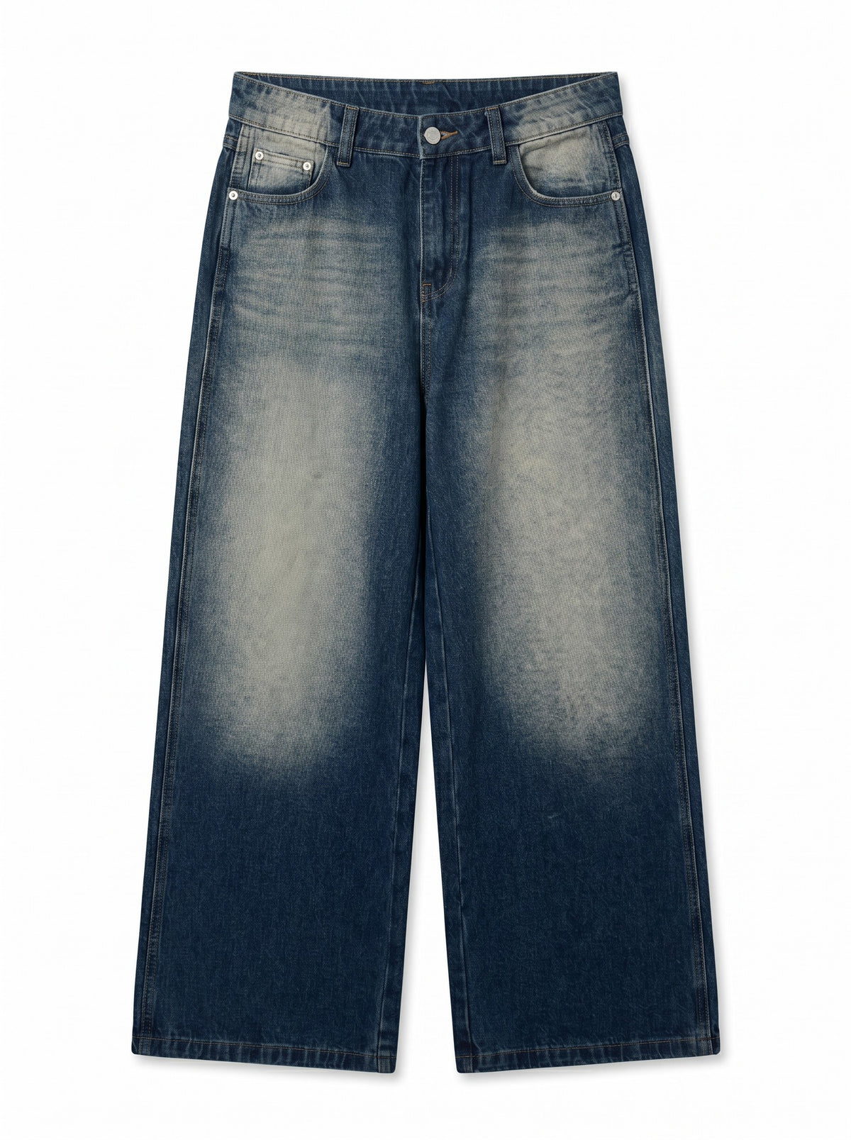 Dongdaemun Bleached Wide Jeans
