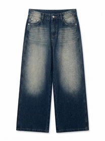 Dongdaemun Bleached Wide Jeans
