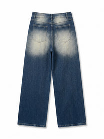 Dongdaemun Bleached Wide Jeans