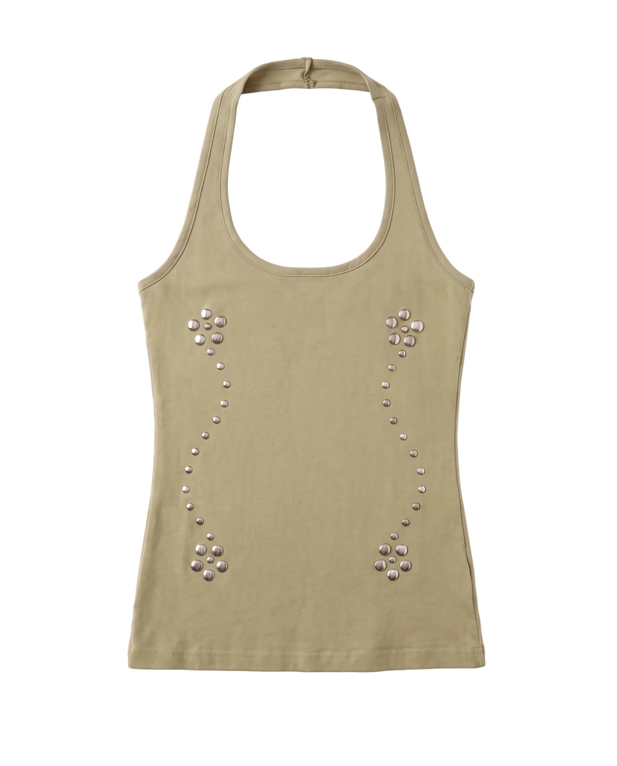 Myeongdong Studded Halter Top