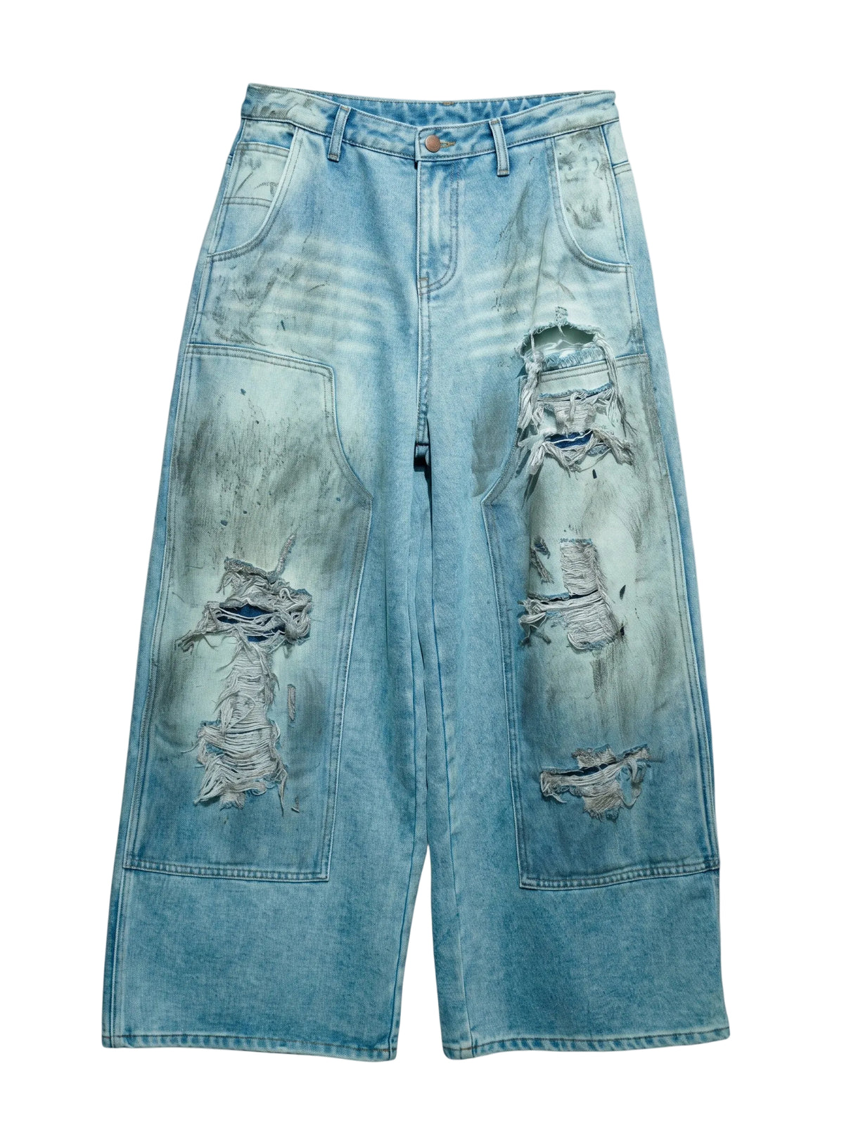 Yeonnam Mud-Wash Distressed Jeans