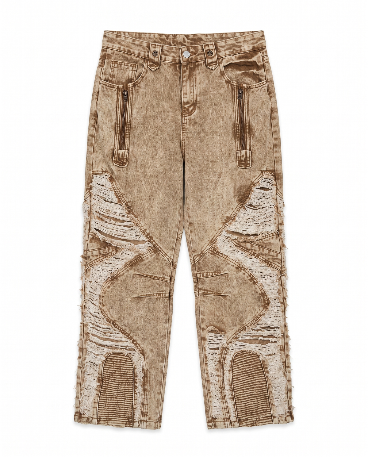 Ximending Distressed Moto Denim