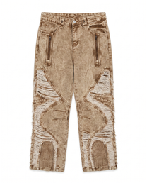 Ximending Distressed Moto Denim