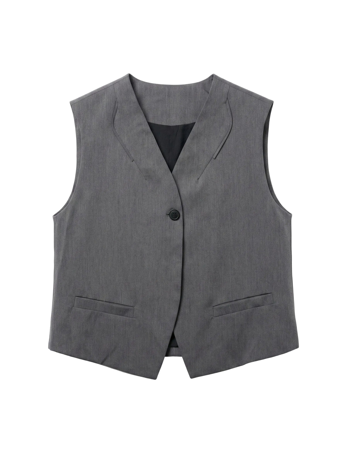 Minimalist Tailored V-Neck Vest