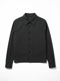 Cyber-Grid Fitted Shirt