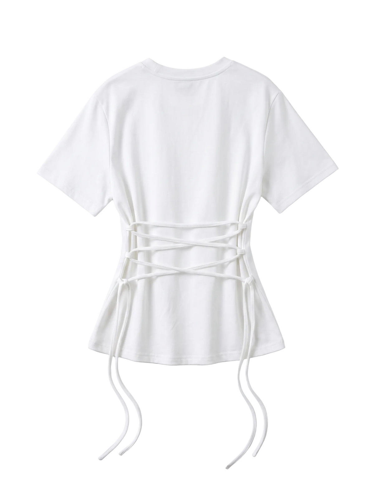 Aoyama Lace-Up Corset Tee