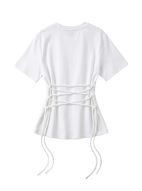 Aoyama Lace-Up Corset Tee