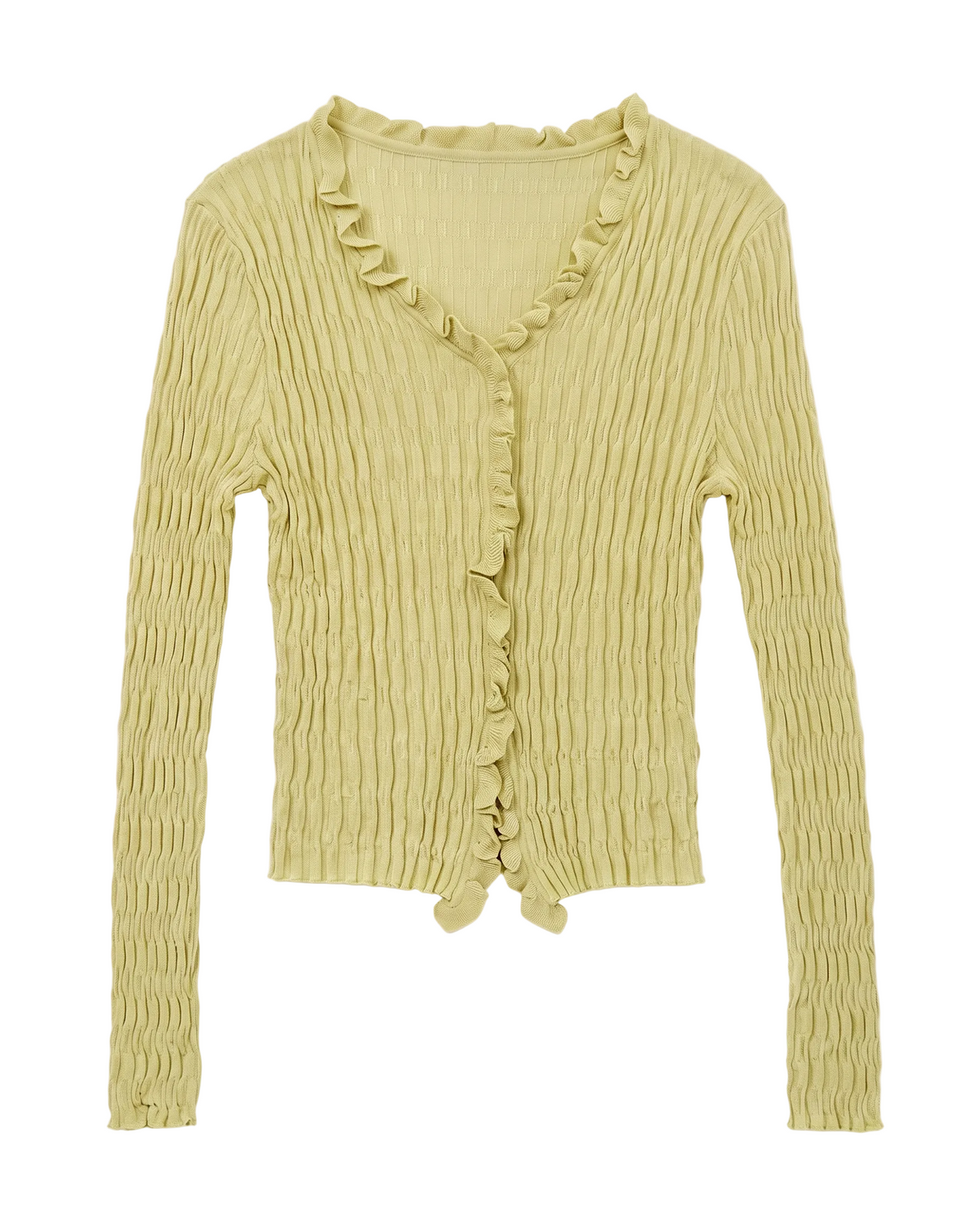 Nakameguro Textured Ruffle Top