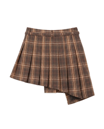 Haeundae Plaid Mini Skirt