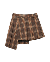 Haeundae Plaid Mini Skirt