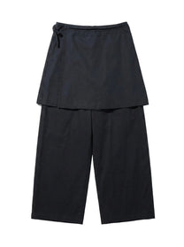 Symmetrical Overlay Wrap Pants