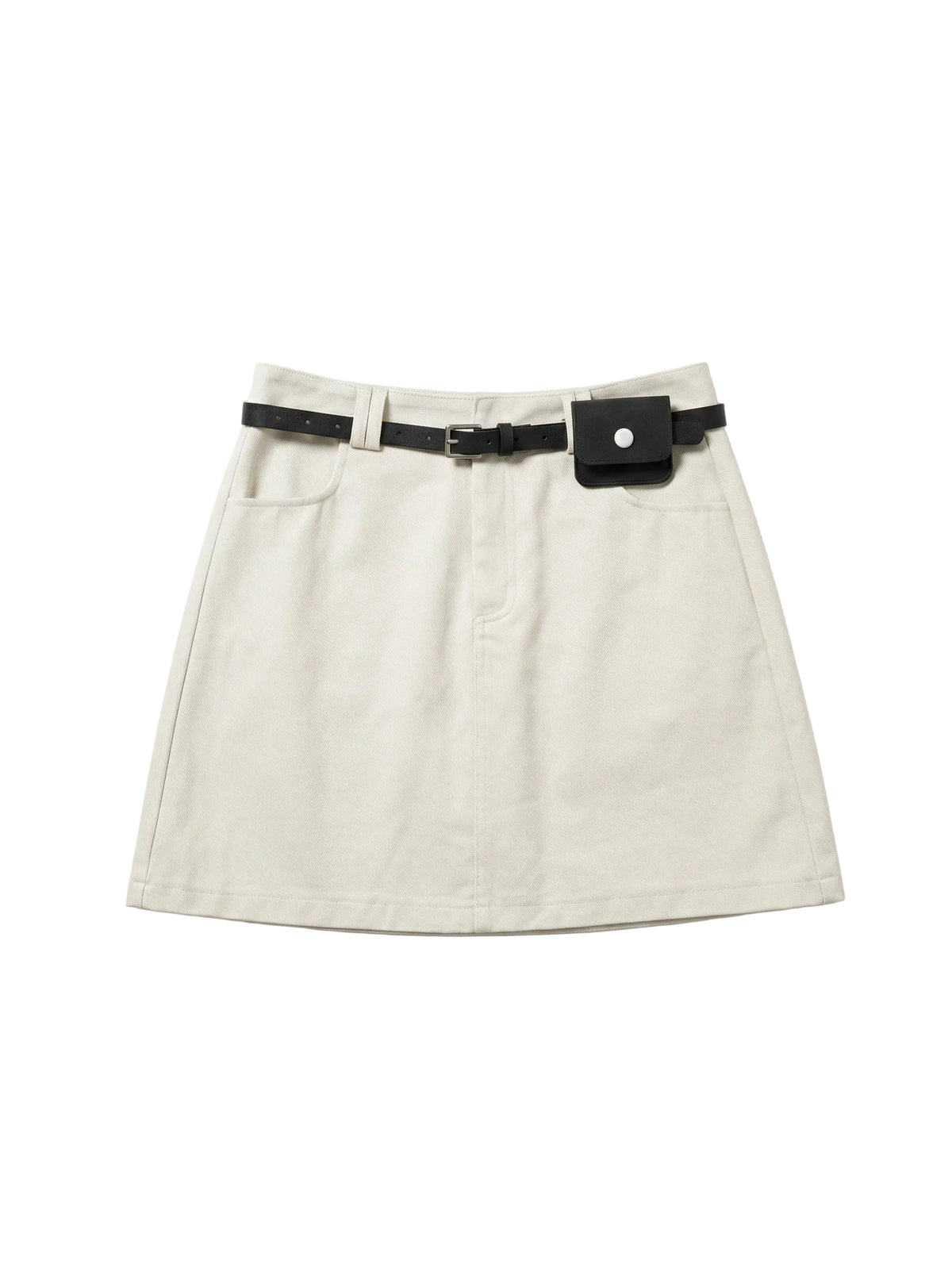 Ewha Belted A-Line Skirt