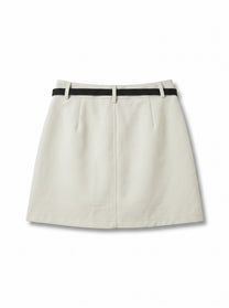 Ewha Belted A-Line Skirt