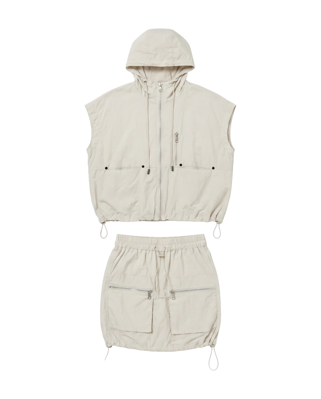 Nylon Utility Hooded Vest Set