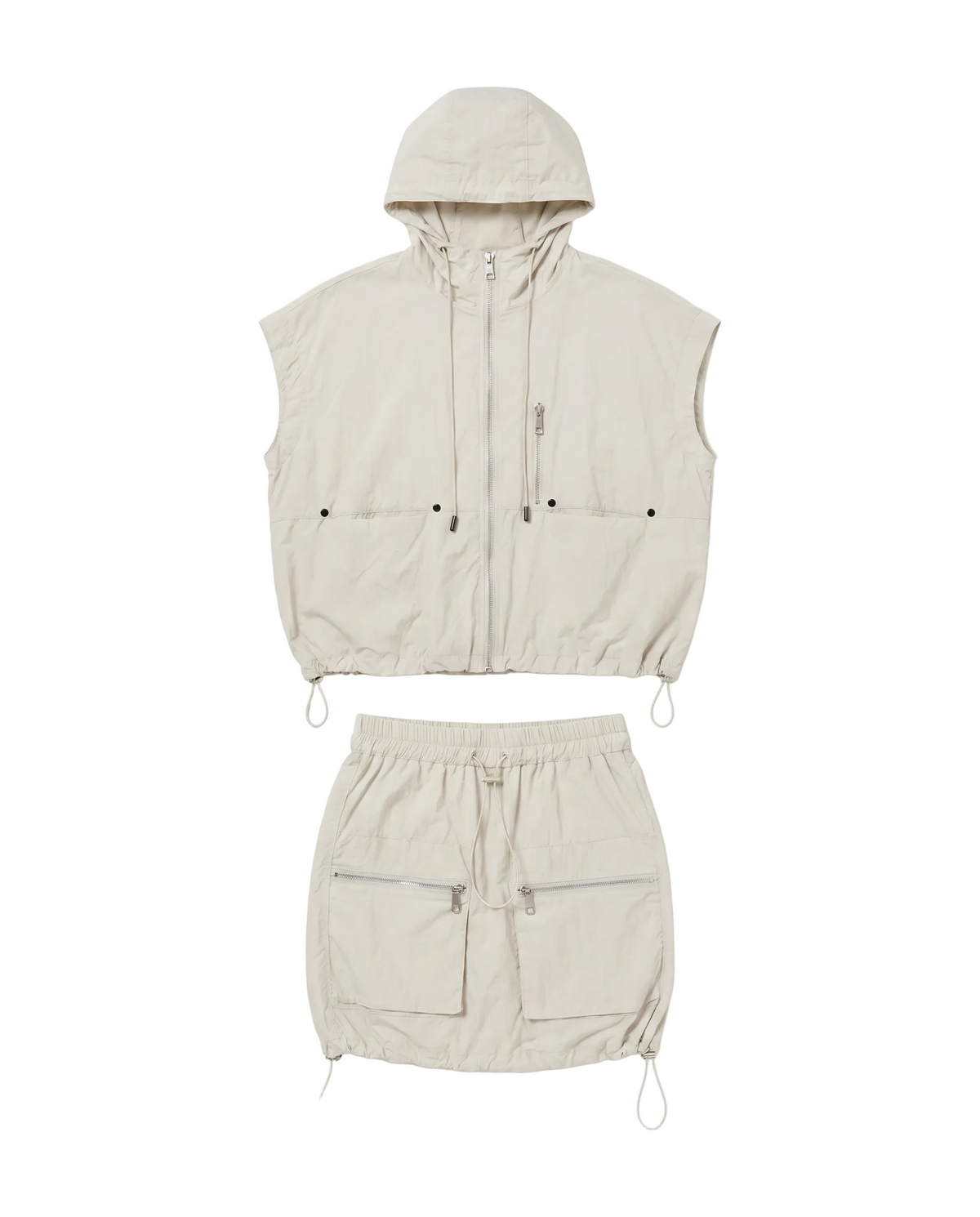 Nylon Utility Hooded Vest Set