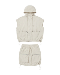 Nylon Utility Hooded Vest Set