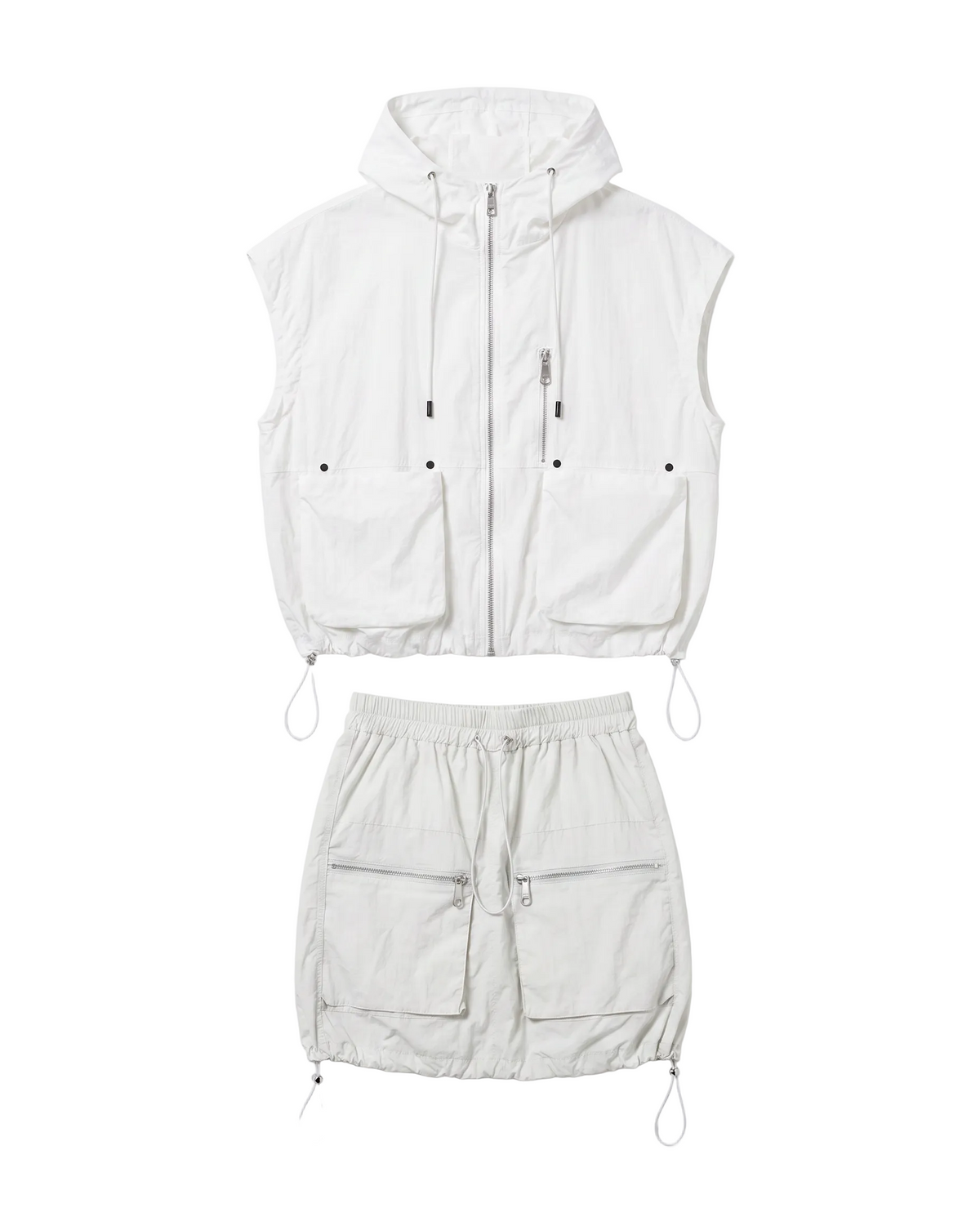Nylon Utility Hooded Vest Set