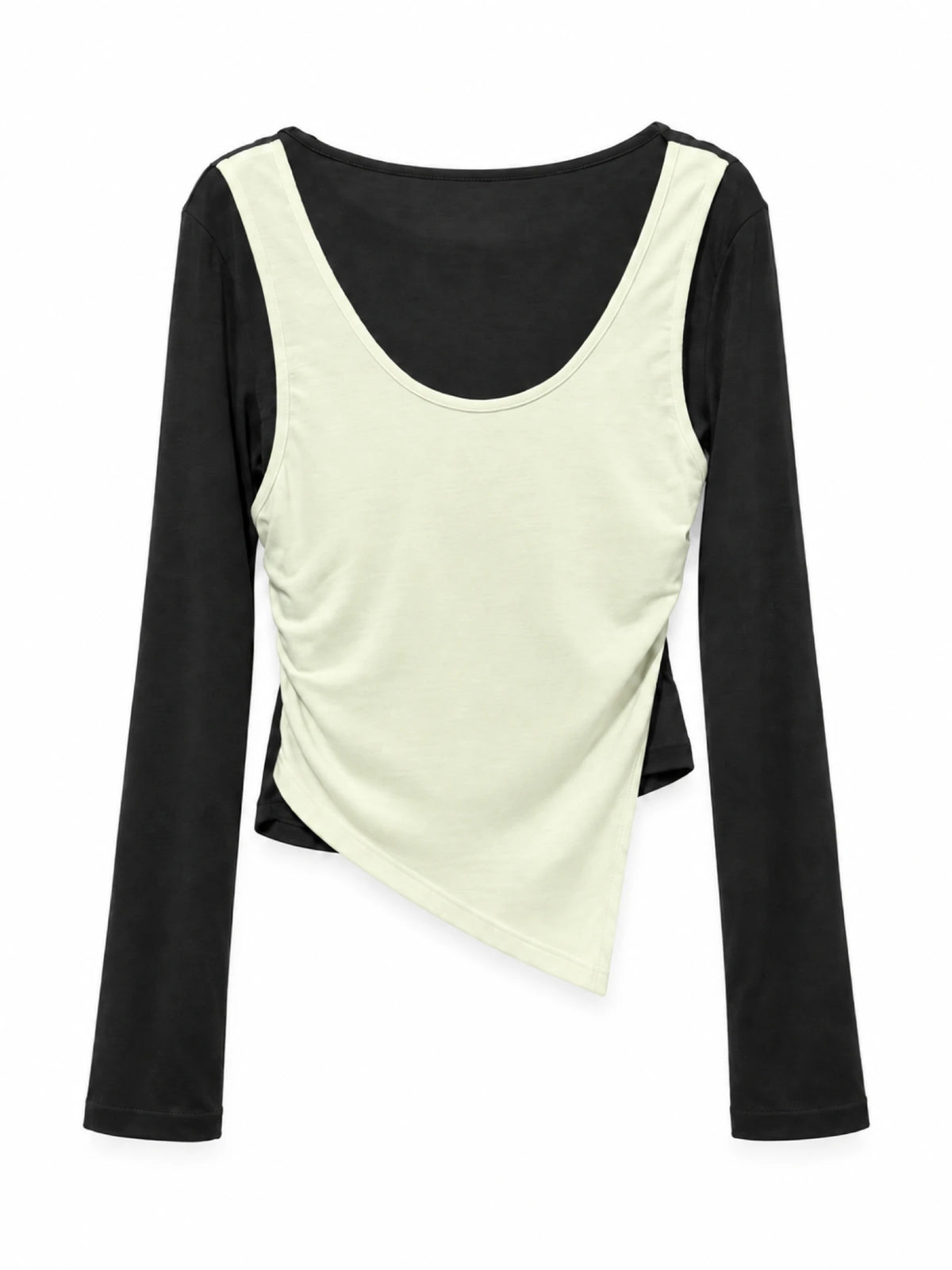 Xinyi Asymmetric Layered Long-Sleeve - Frente