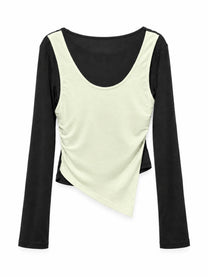 Xinyi Asymmetric Layered Long-Sleeve - Frente